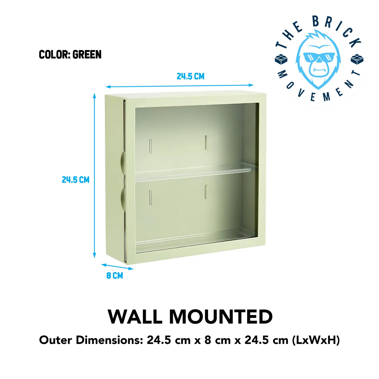 2-Layer Wall Mounted Display Case