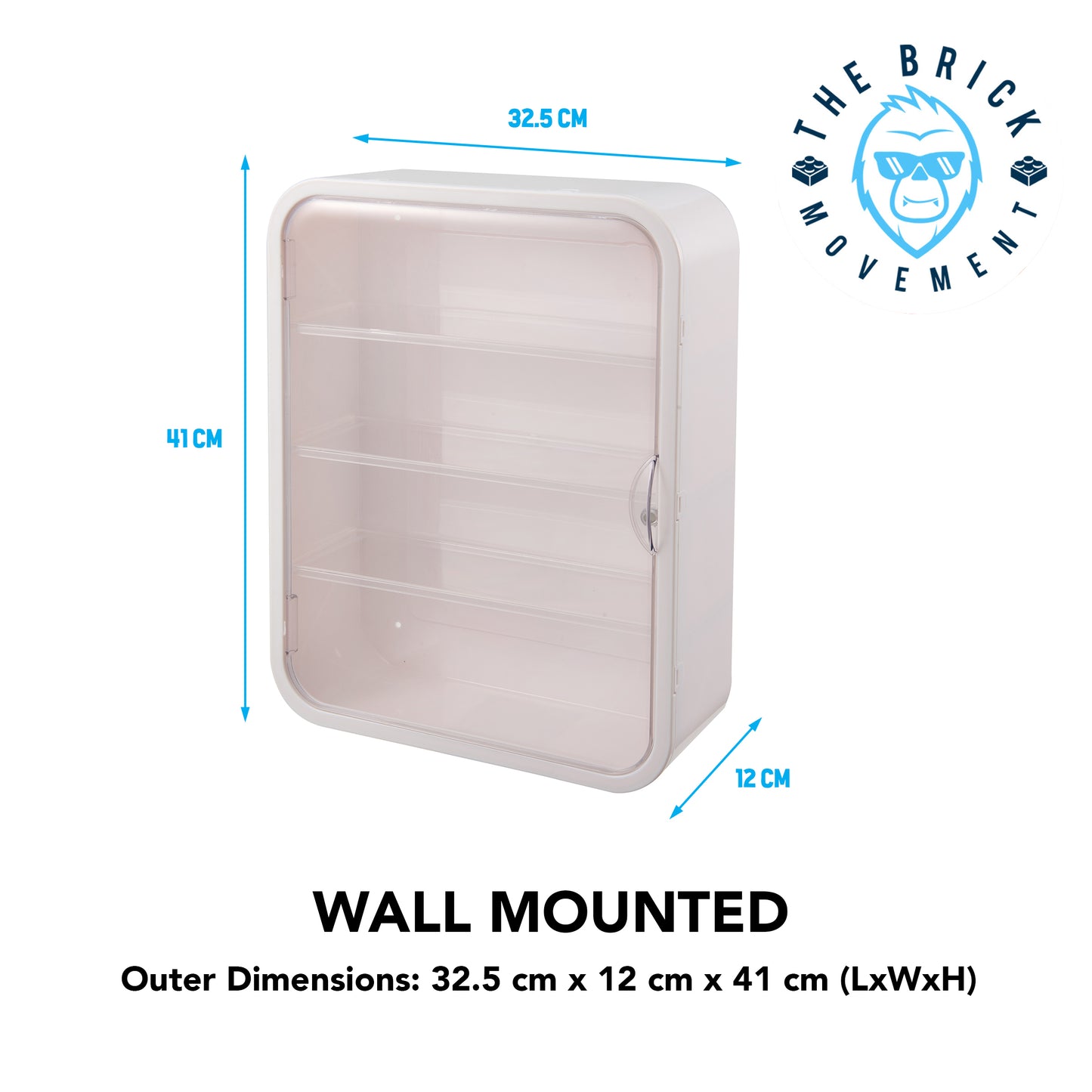 4-Layer Wall Mounted Display Case