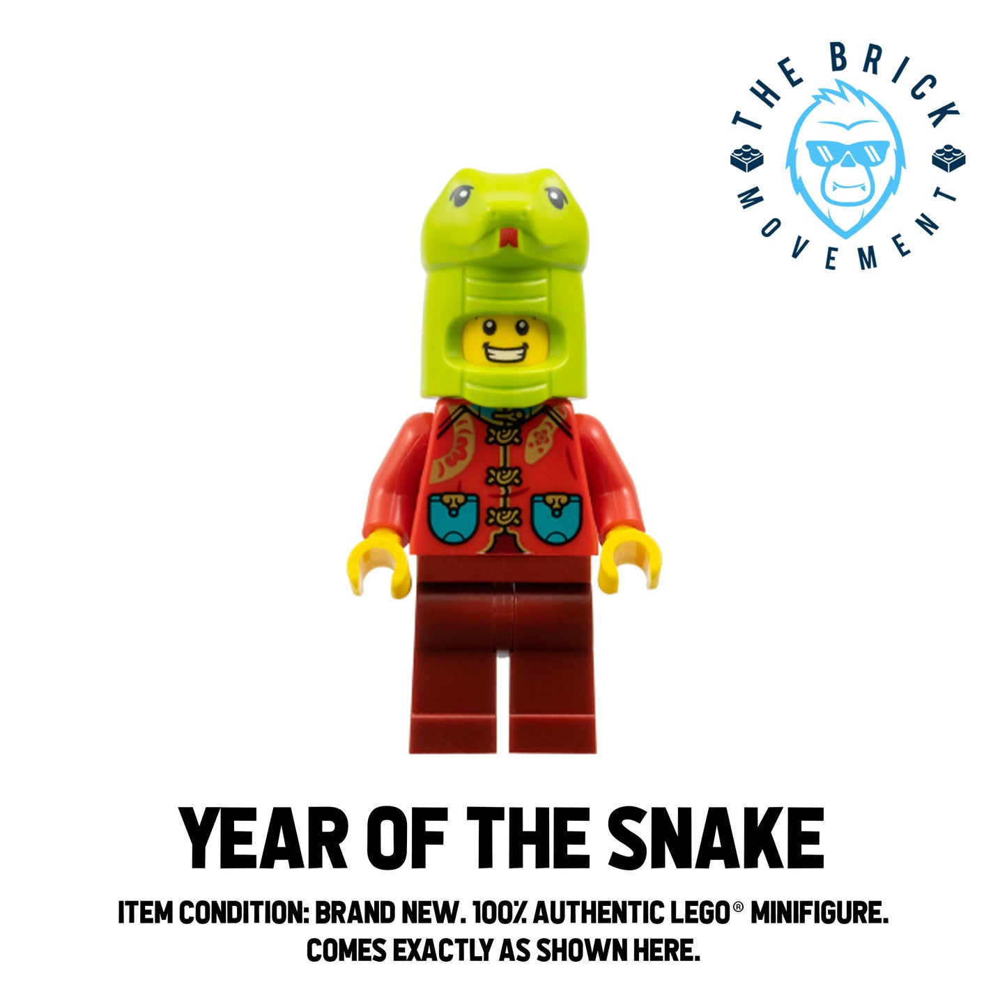 LEGO CITY Year of the Snake Costume Guy Minifigure
