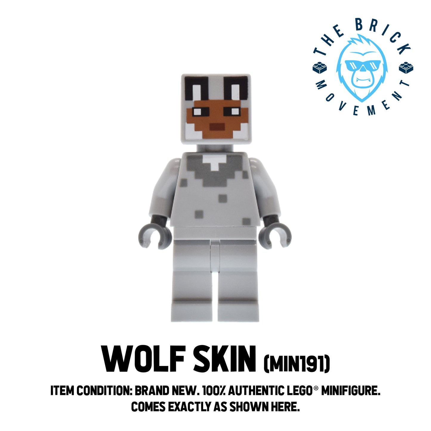 LEGO MINECRAFT Wolf Skin Minifigure