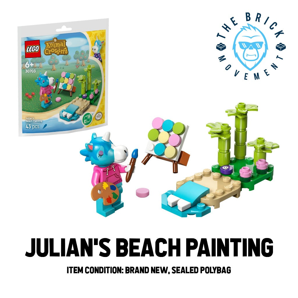 LEGO ANIMAL CROSSING Julian's Beach Painting Polybag / Paper Bag