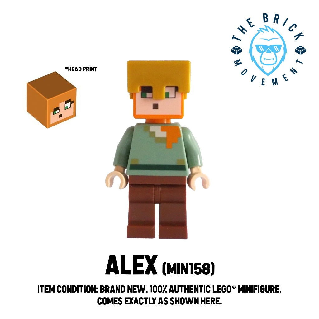 LEGO MINECRAFT Alex Minifigure