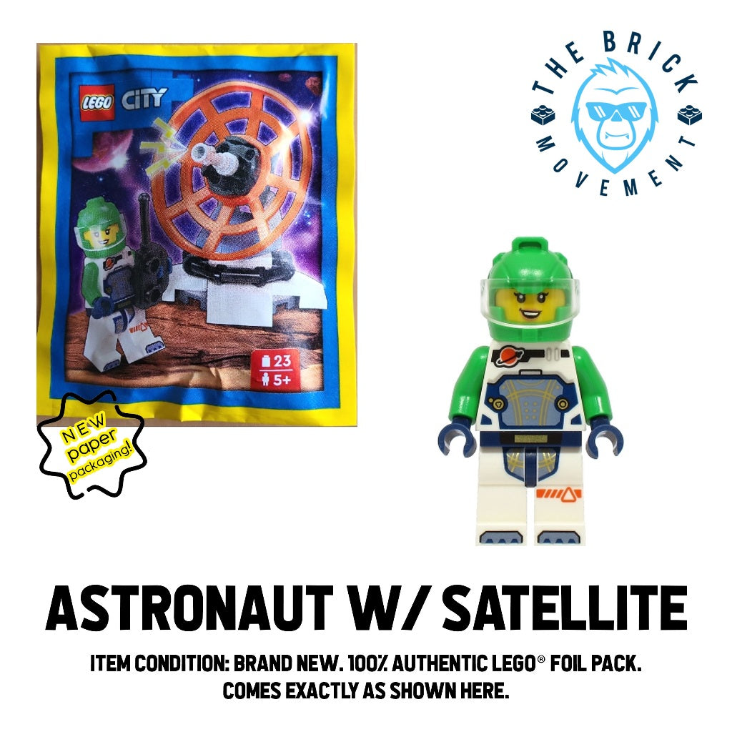 LEGO CITY Astronaut with Space Satellite Foil / Paper Pack