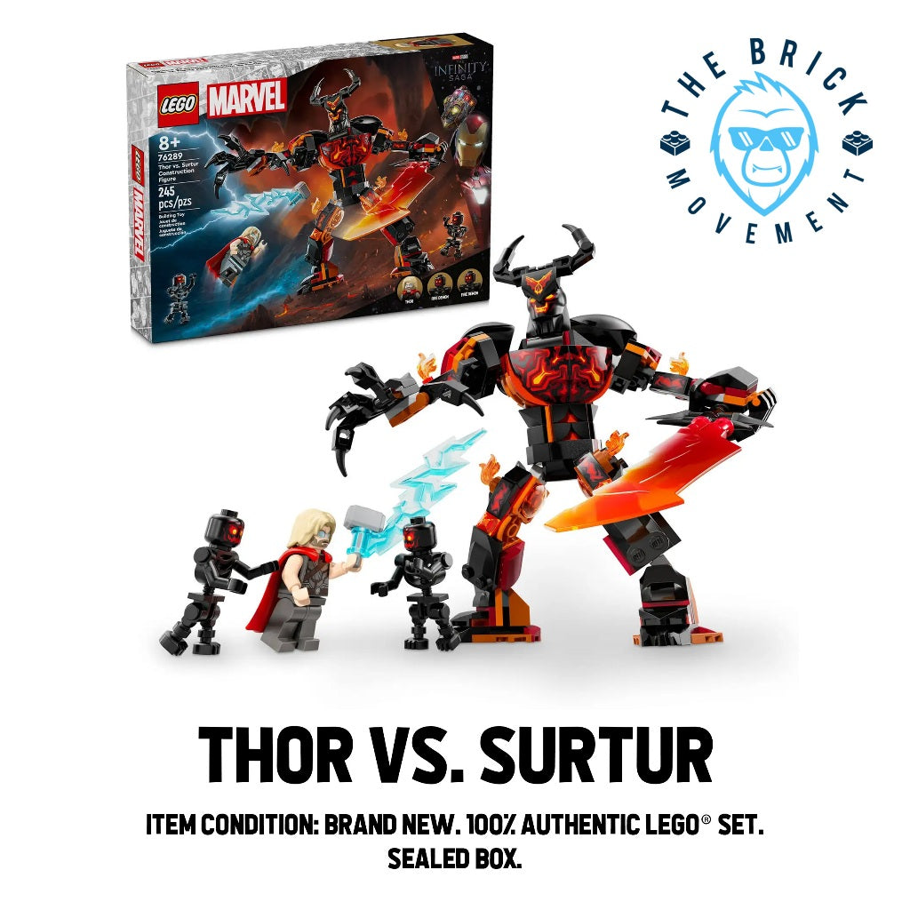 LEGO MARVEL 76289 Thor vs. Surtur Construction Figure Set