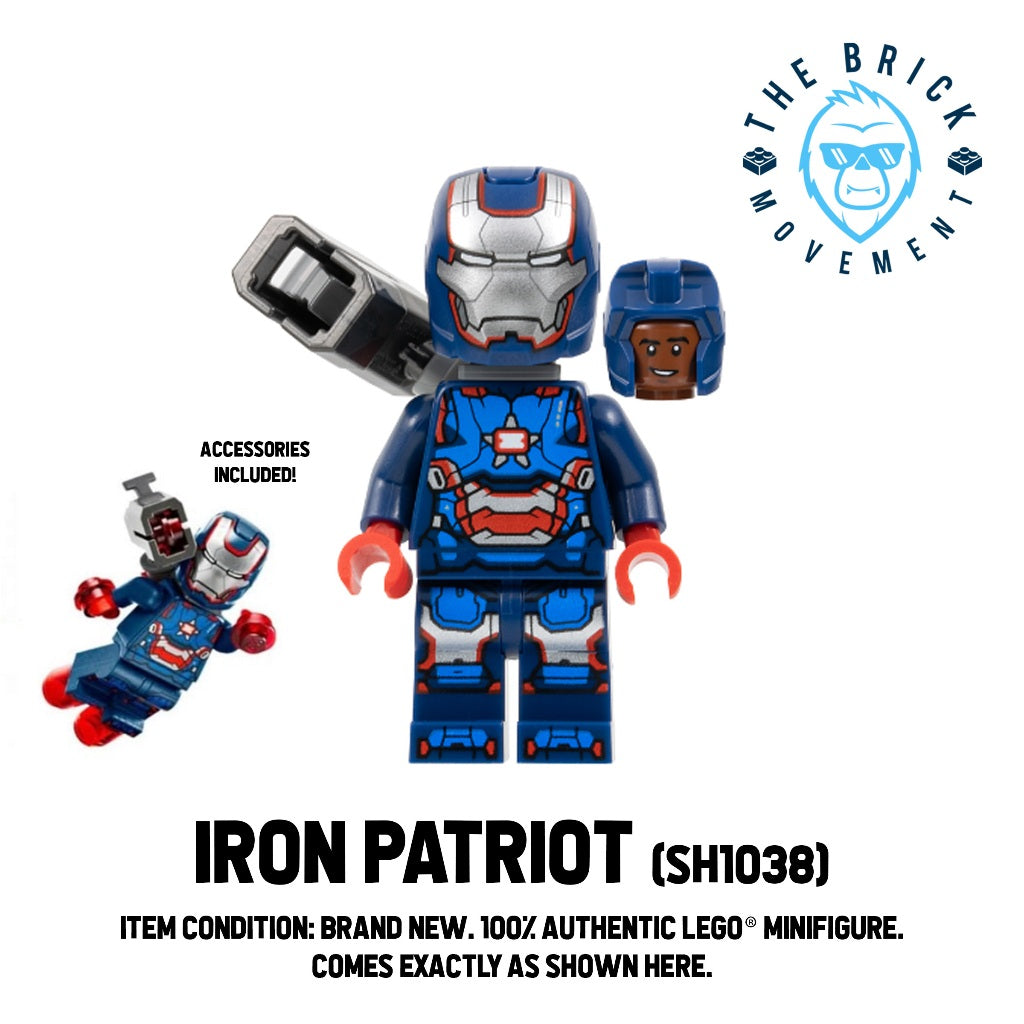 LEGO MARVEL Iron Patriot Mark 1 Minifigure