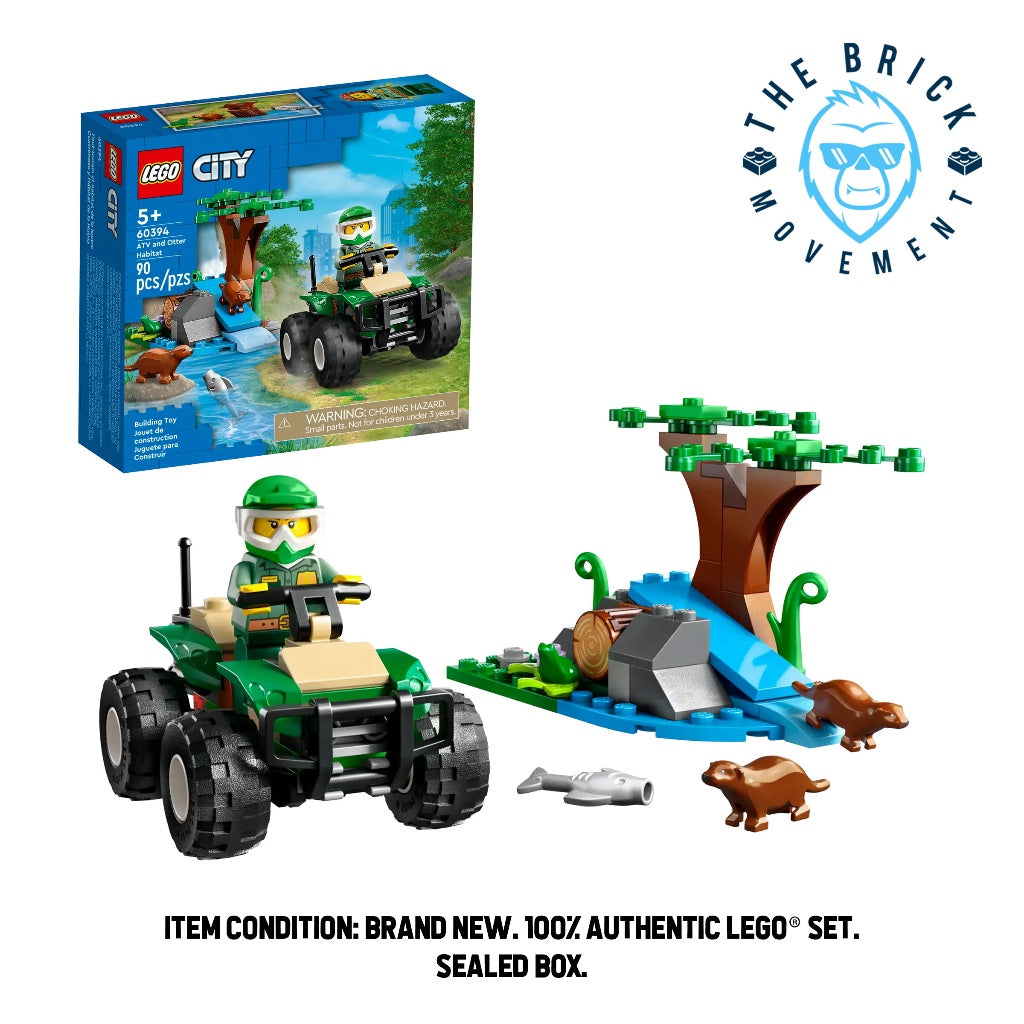 LEGO CITY 60394 ATV and Otter Habitat Set