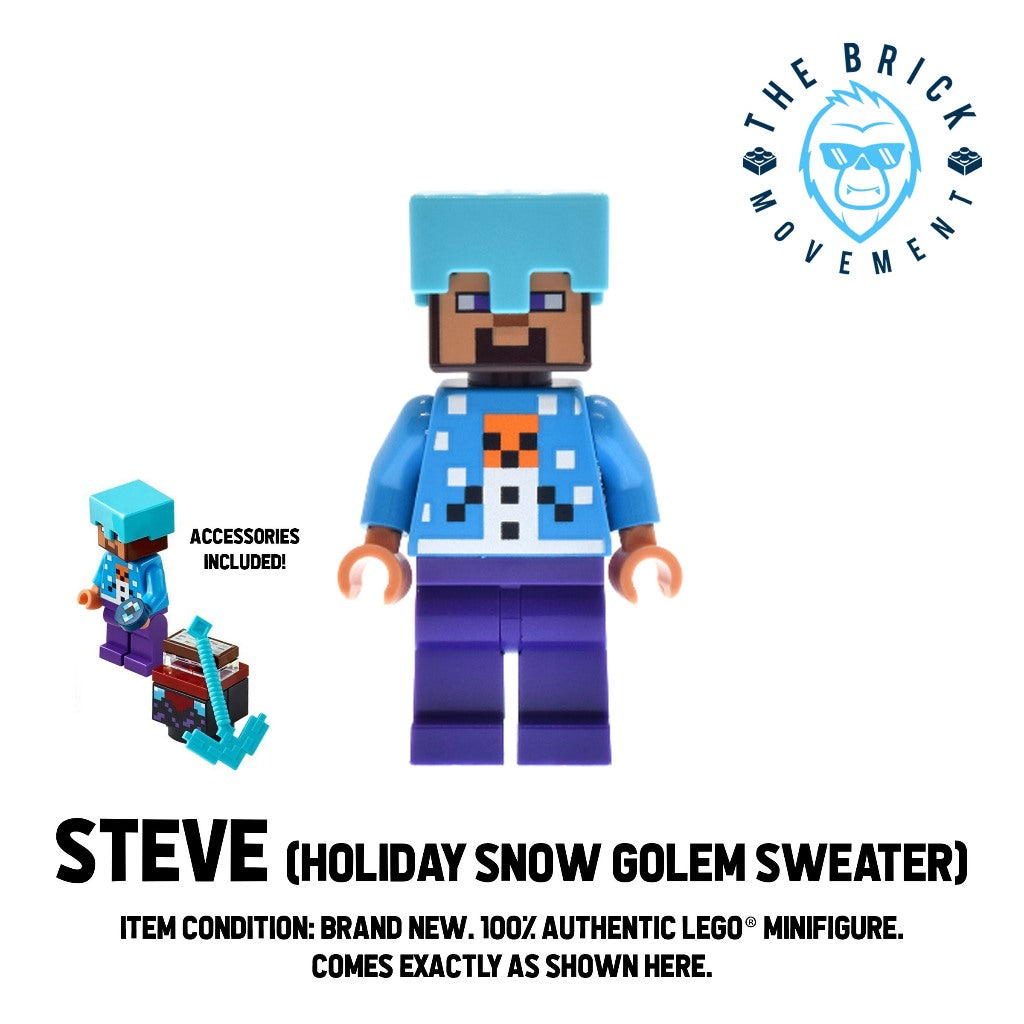 LEGO MINECRAFT Steve (Holiday Sweater) Minifigure