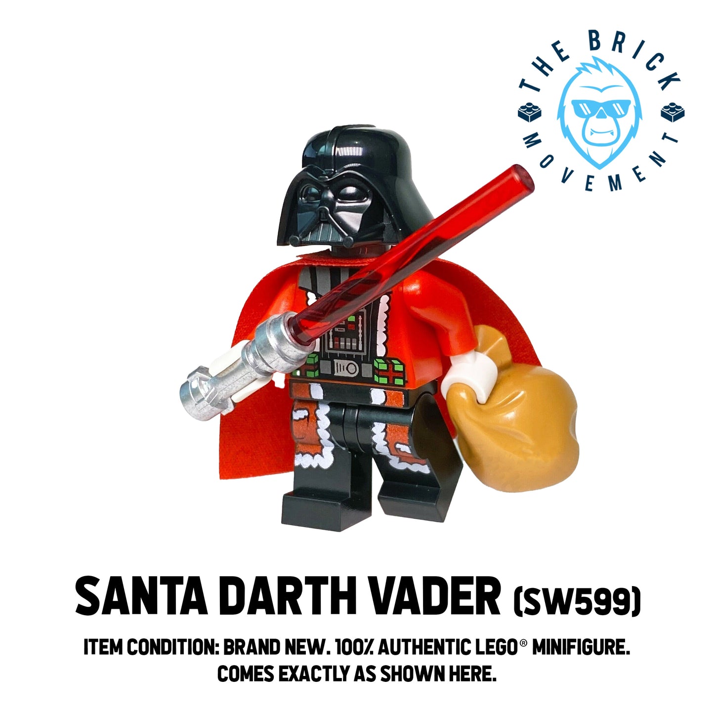 LEGO STAR WARS Santa Darth Vader Minifigure