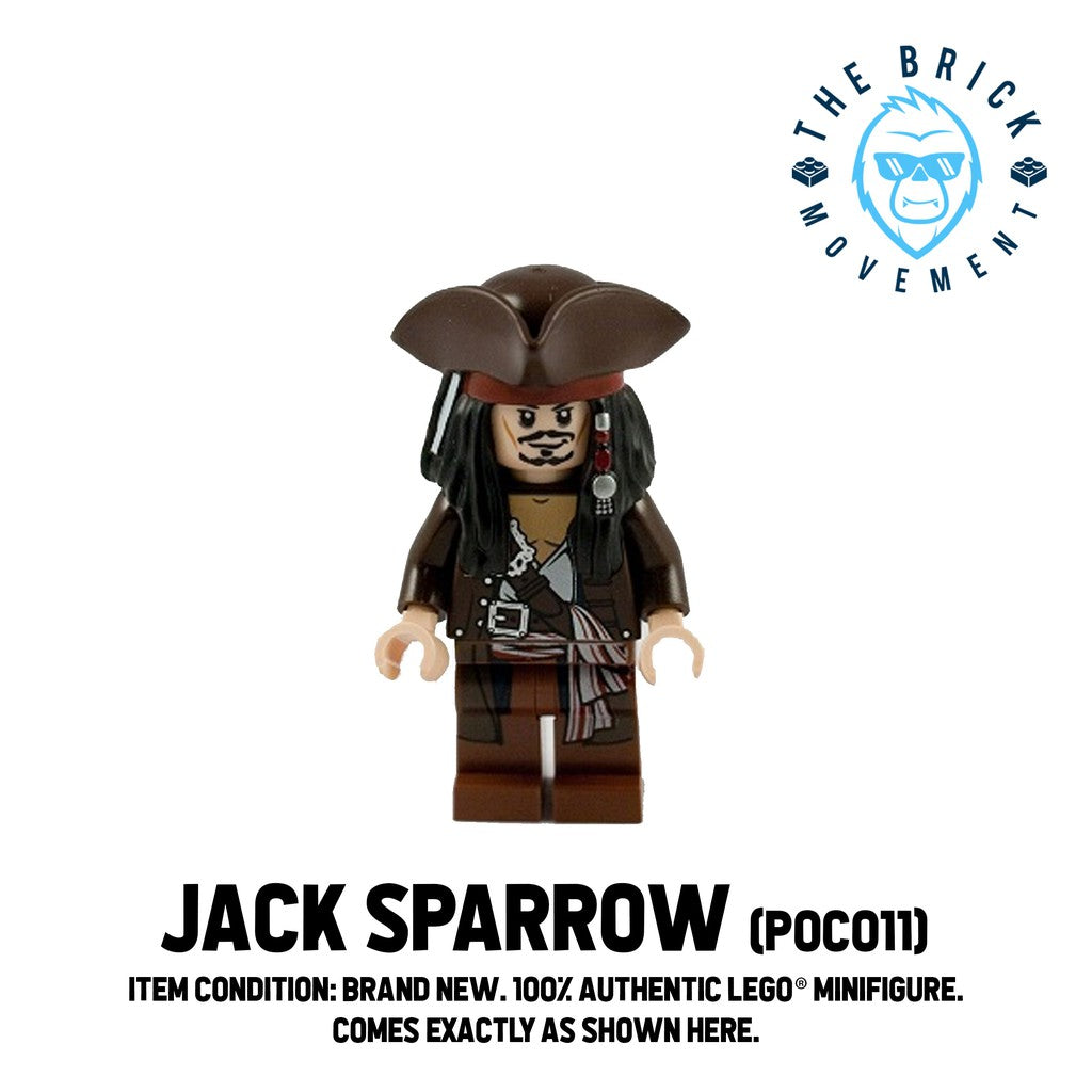 LEGO Pirates of the Caribbean Captain Jack Sparrow Minifigure Pirate 4191 4183