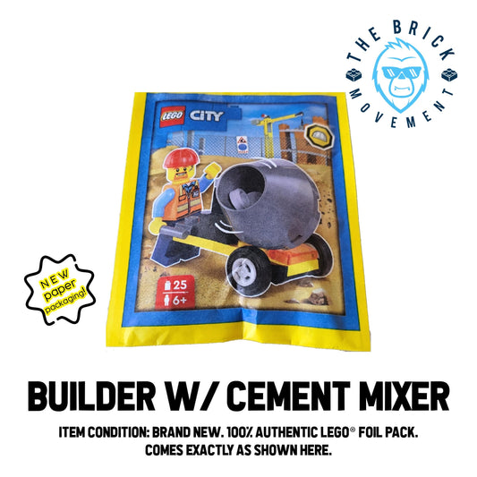 LEGO CITY Builder w/ Cement Mixer Foil Pack