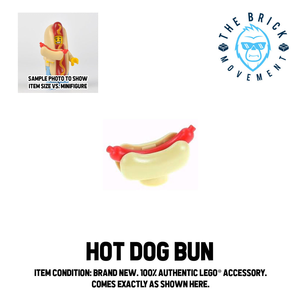 LEGO ACCESSORIES - FOOD - Hotdog Bun