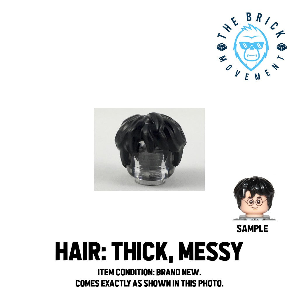 LEGO ACCESSORIES - MINIFIGURE HAIR - Thick / Messy