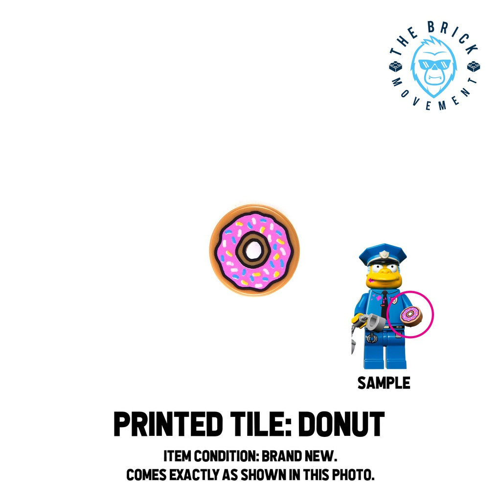 LEGO ACCESSORIES - FOOD - Printed Tile (Donut)