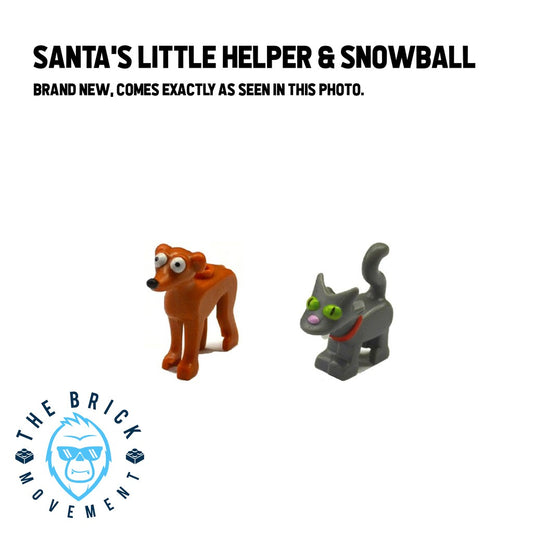 LEGO ACCESSORIES - ANIMAL - THE SIMPSONS Snowball & Santa's Little Helper