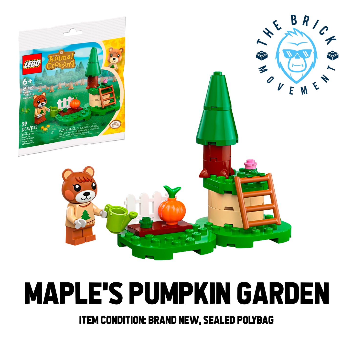 LEGO ANIMAL CROSSING Maple's Pumpkin Garden Polybag