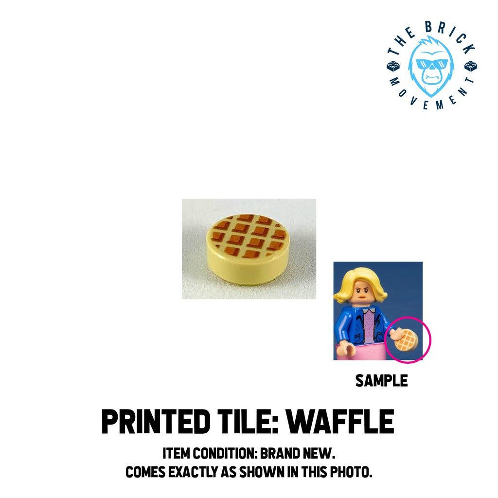 LEGO ACCESSORIES - FOOD - Printed Tile (Waffle)