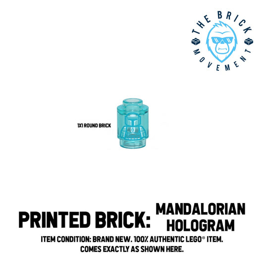 LEGO ACCESSORIES - Printed Brick - STAR WARS Mandalorian Hologram