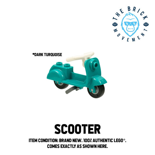 LEGO ACCESSORIES - BICYCLE - Scooter / Vespa (Dark Turquoise)