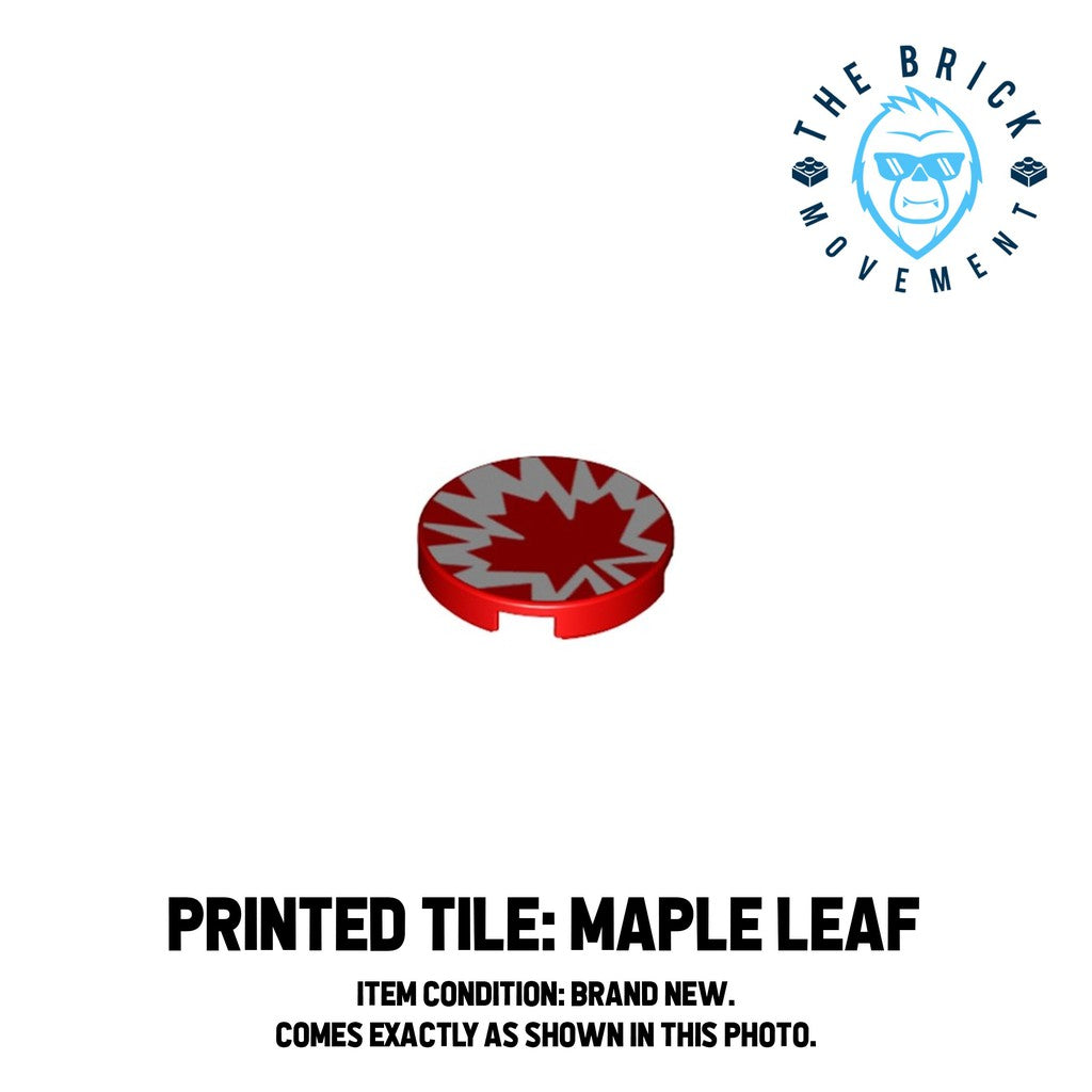 LEGO ACCESSORIES - Printed Tile (Maple Leaf) – The Brick Movement