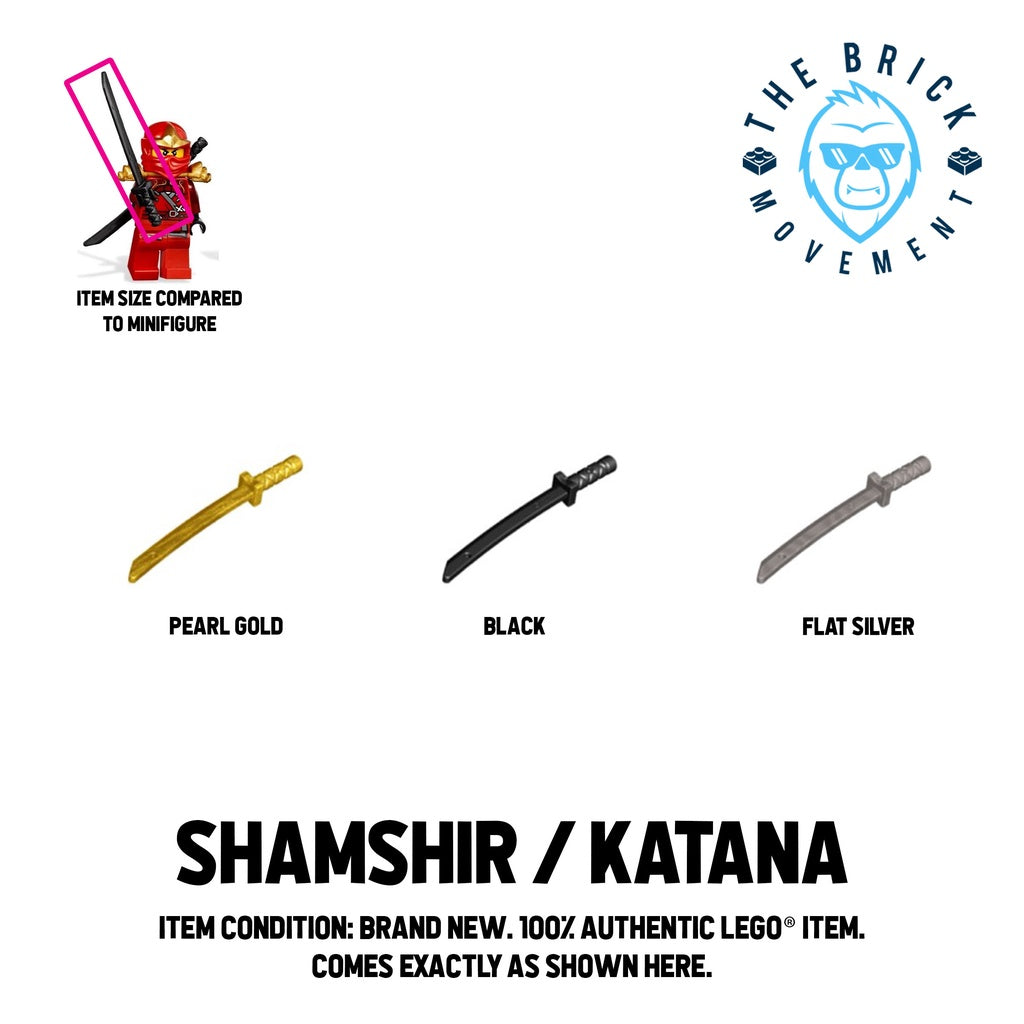 LEGO ACCESSORIES - WEAPON - Shamshir / Katana (Square Guard)