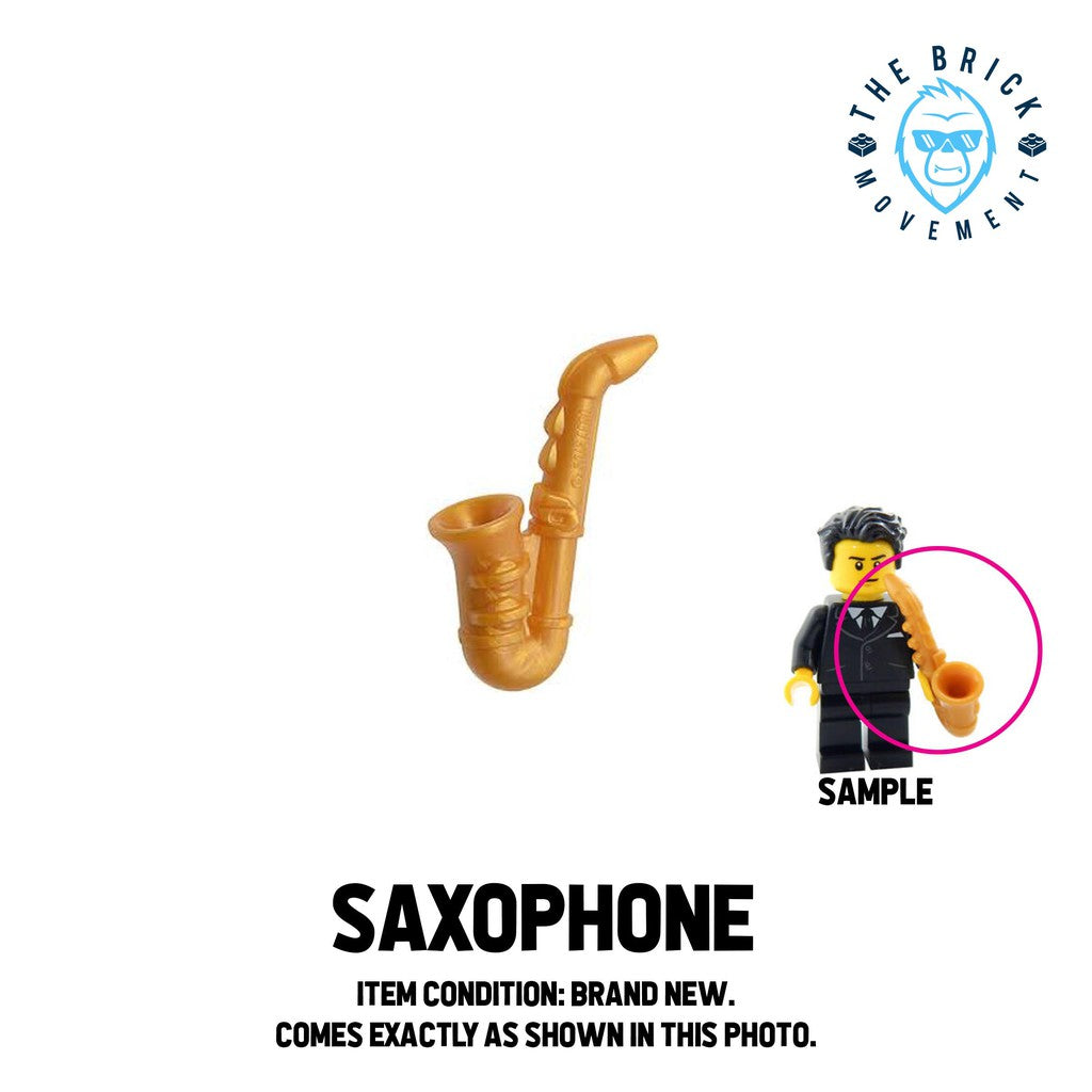 Lego Figure Instrument LEGO ACCESSORIES - MUSICAL INSTRUMENT - Saxophone – The Brick Movement
