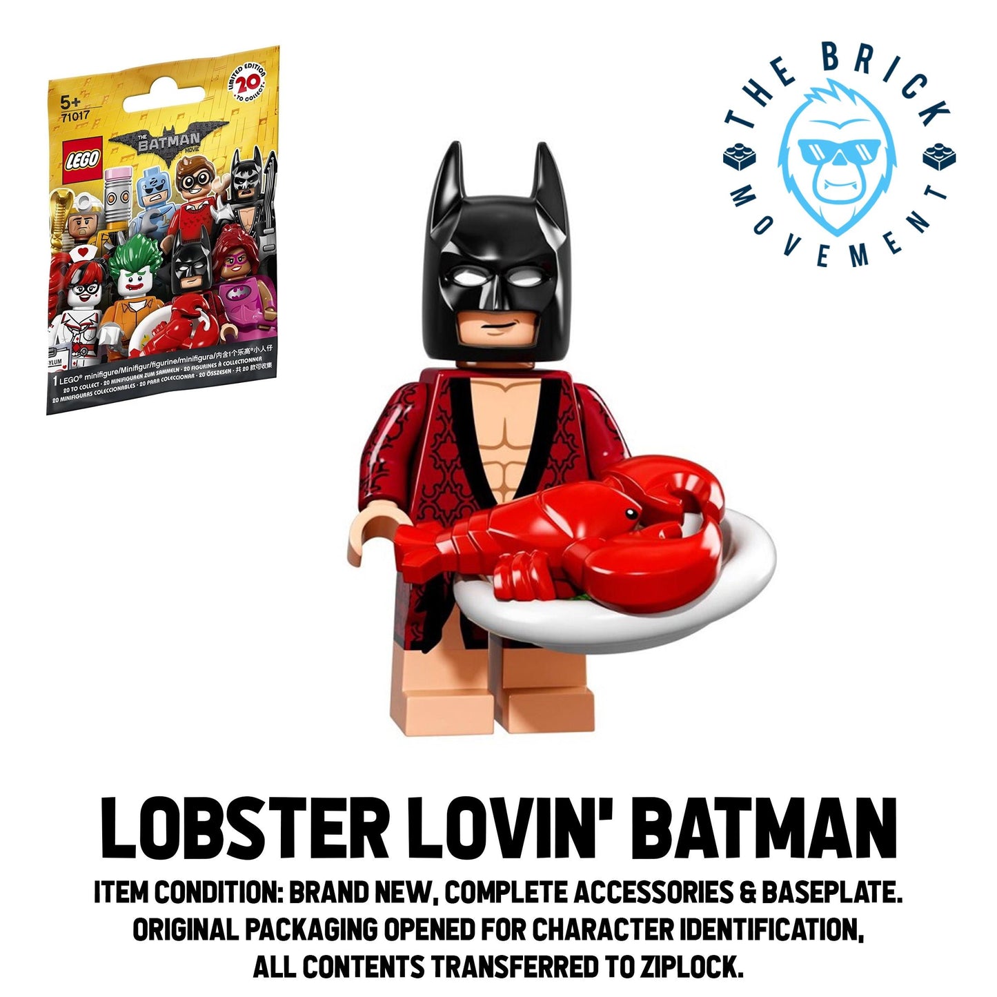 LEGO Collectible Minifigure Series THE LEGO BATMAN MOVIE: Lobster Lovin' Batman Minifigure