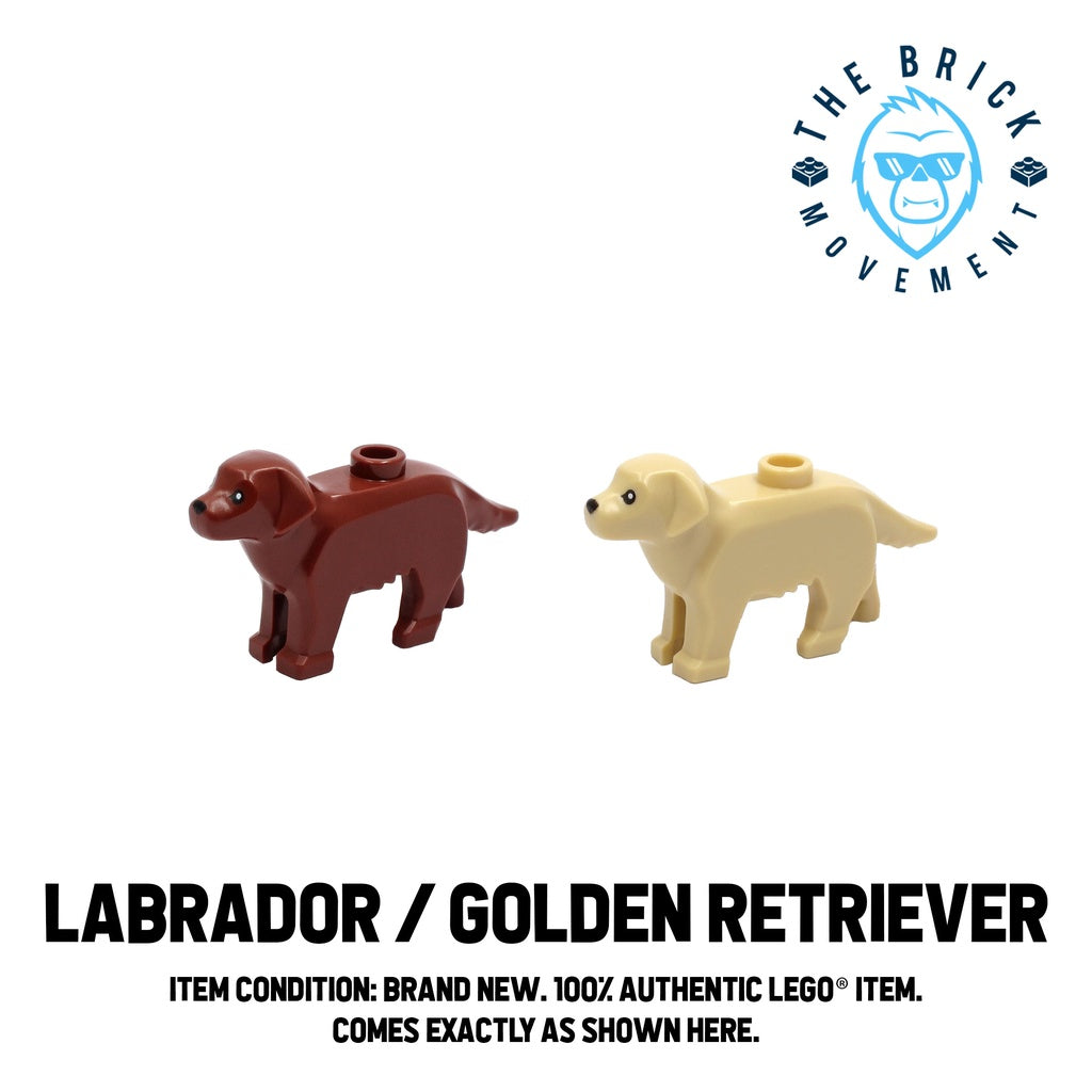 LEGO ACCESSORIES - ANIMAL - Dog (Labrador / Golden Retriever - 1 PAIR)