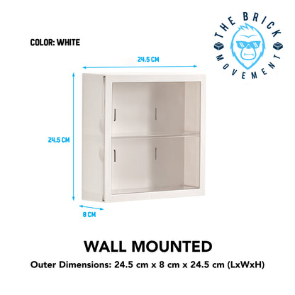 2-Layer Wall Mounted Display Case