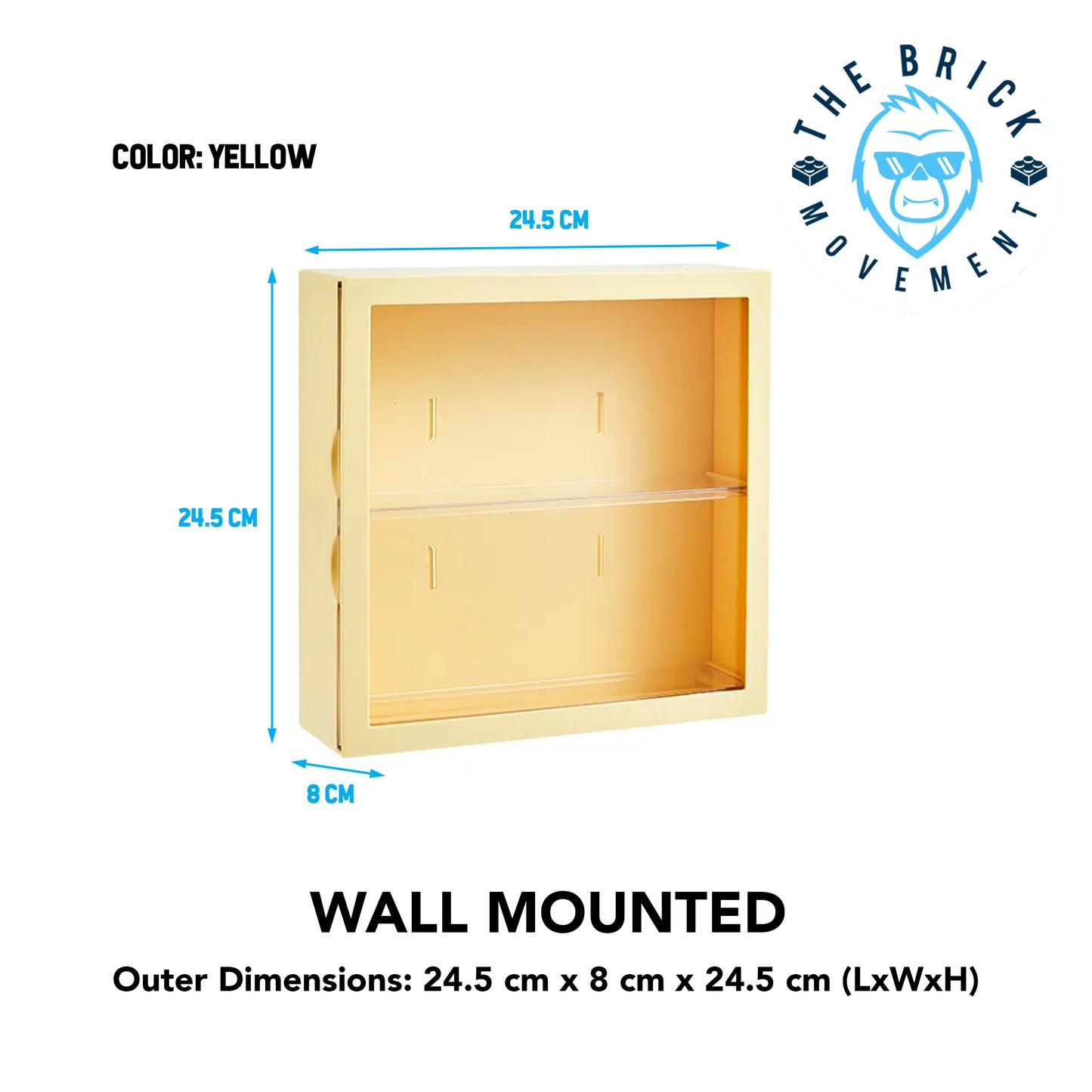 2-Layer Wall Mounted Display Case