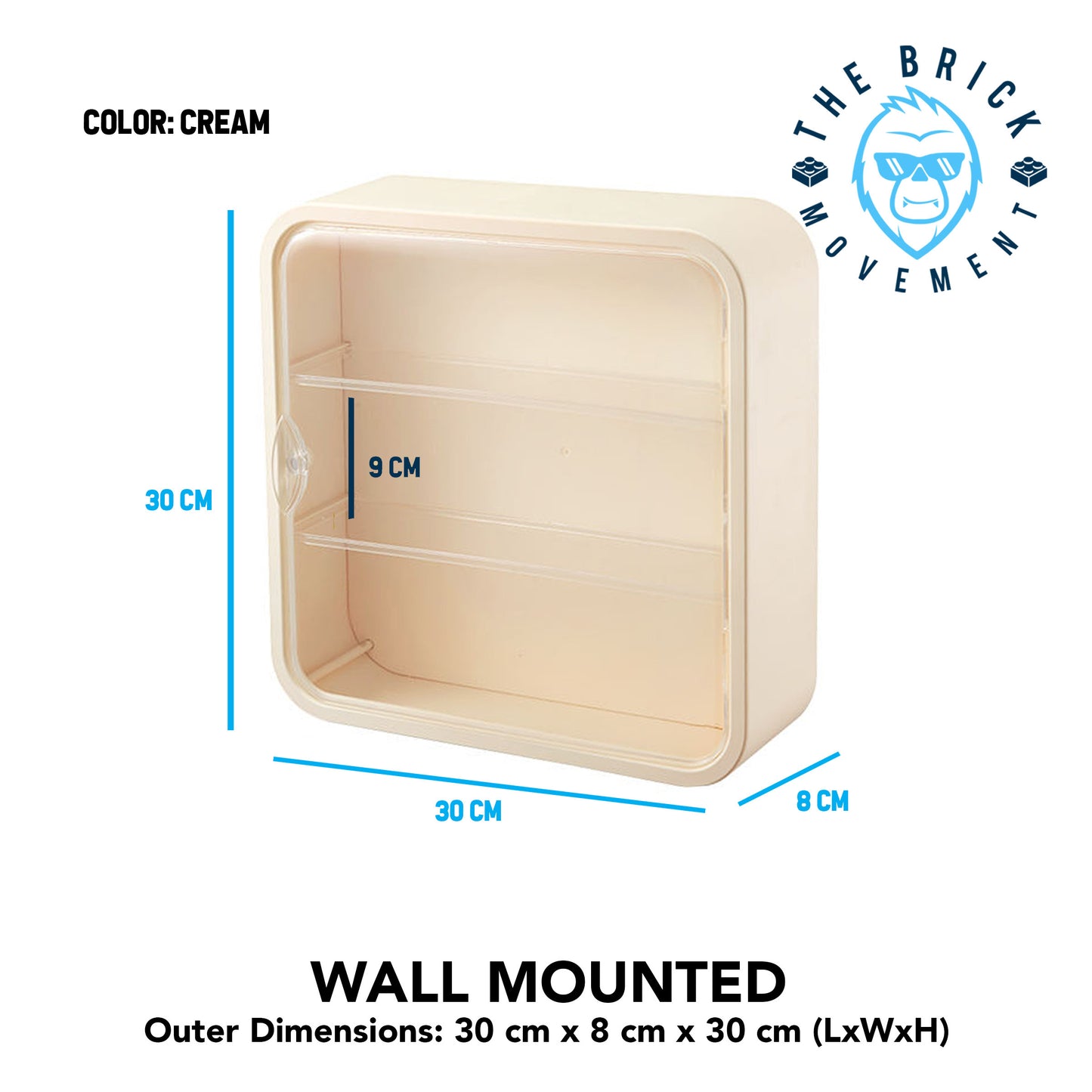 3-Layer Wall Mounted Display Case