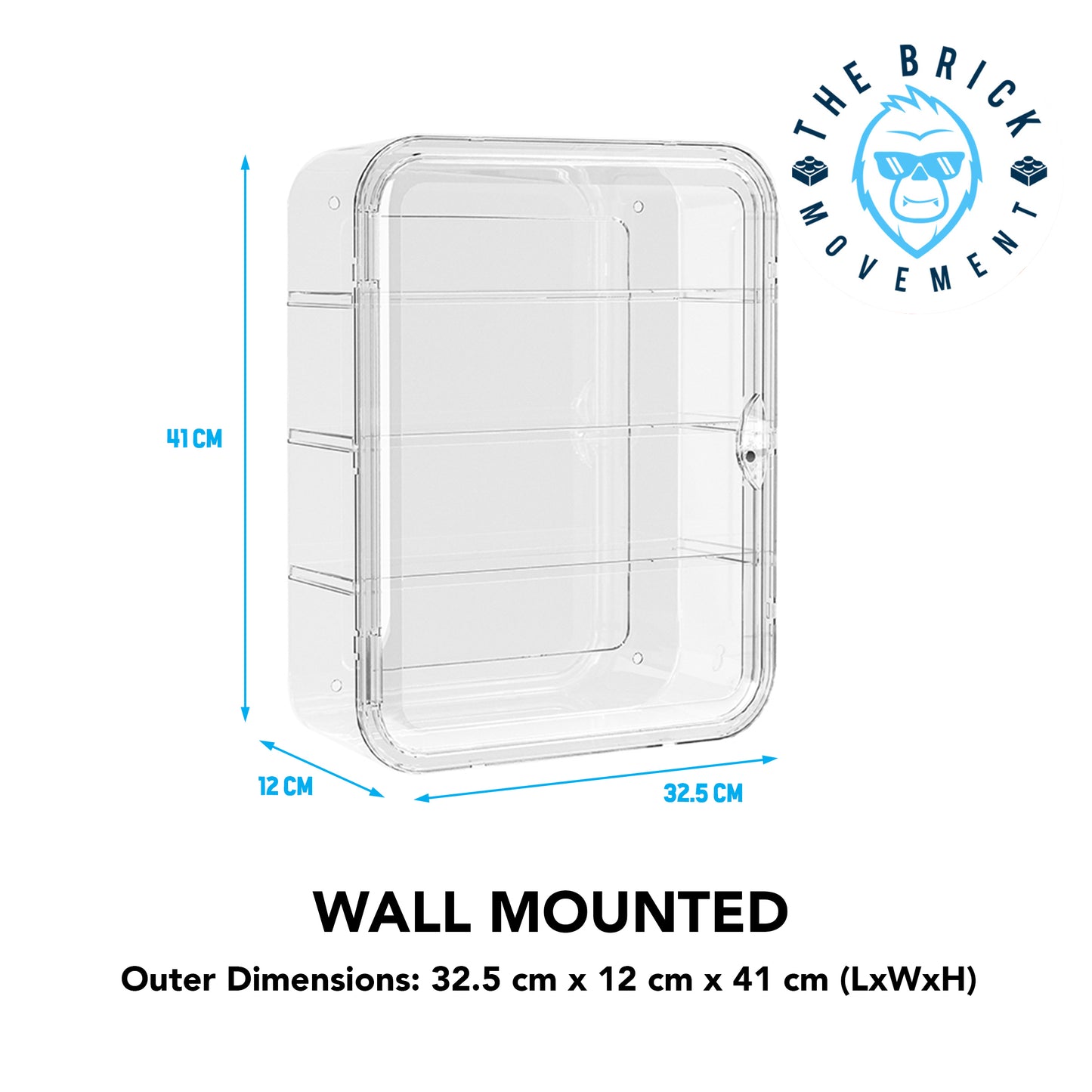 4-Layer Wall Mounted Display Case