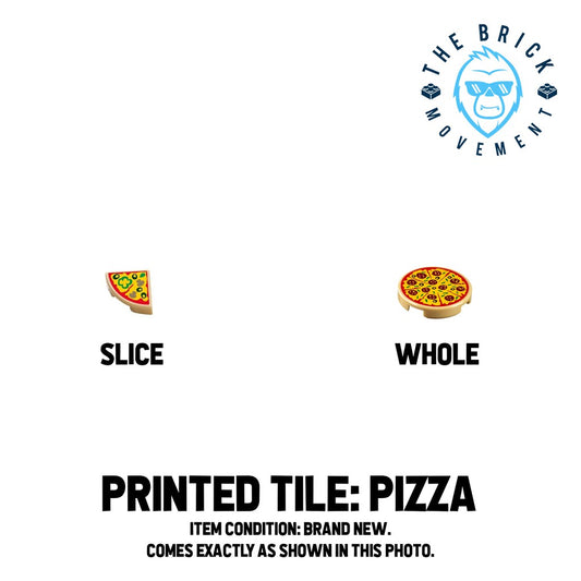 LEGO ACCESSORIES - FOOD - Printed Tile (Pizza)