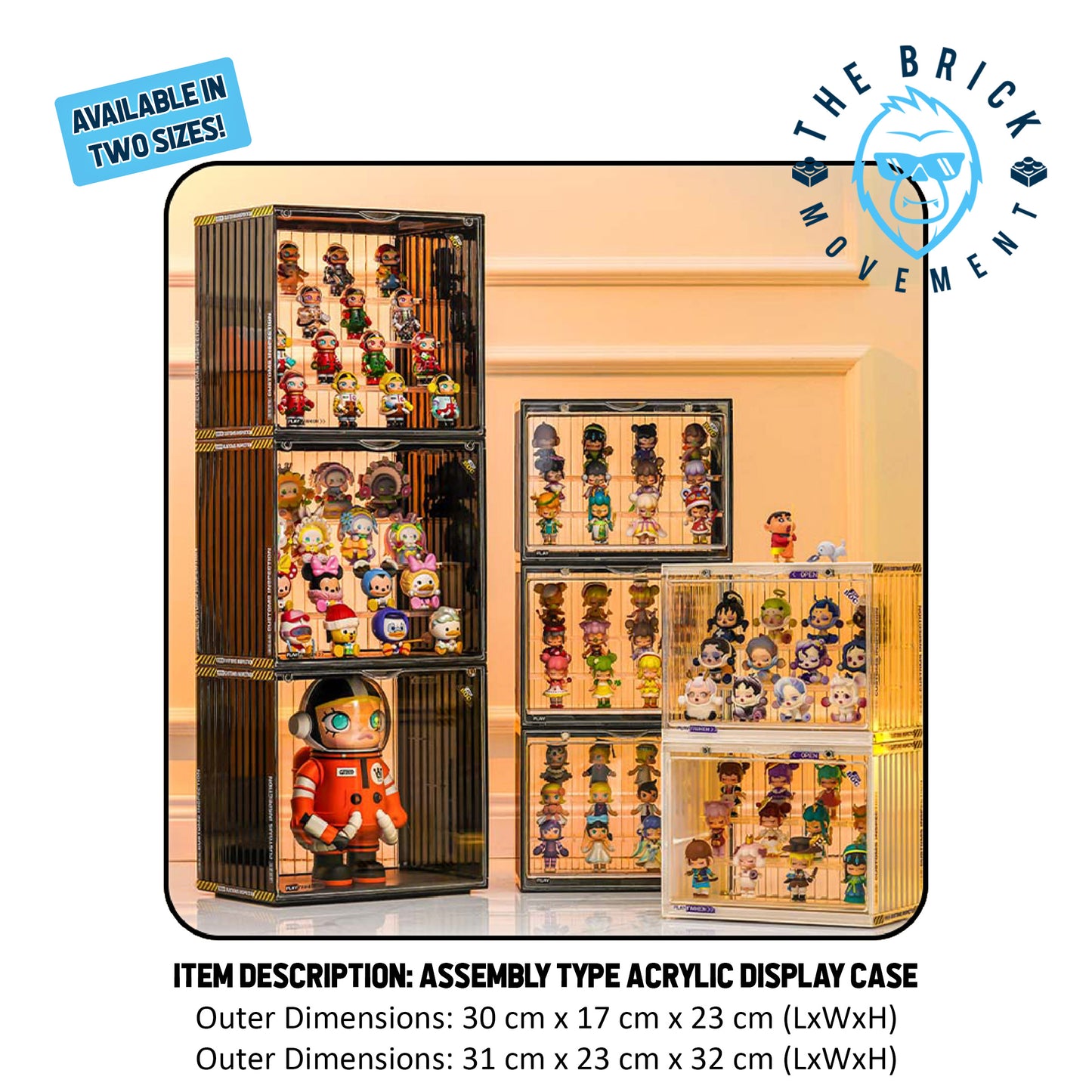 3-Layer/4-Layer Container Style Display Case