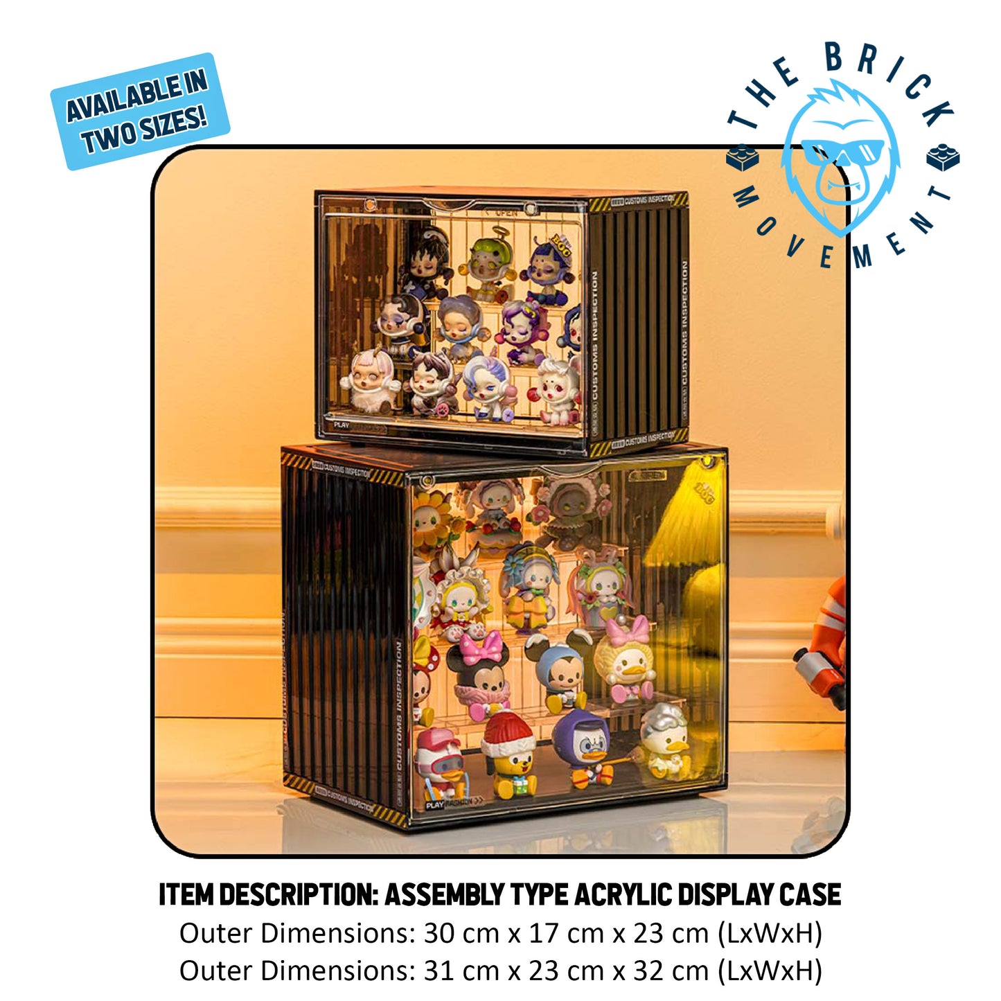 3-Layer/4-Layer Container Style Display Case