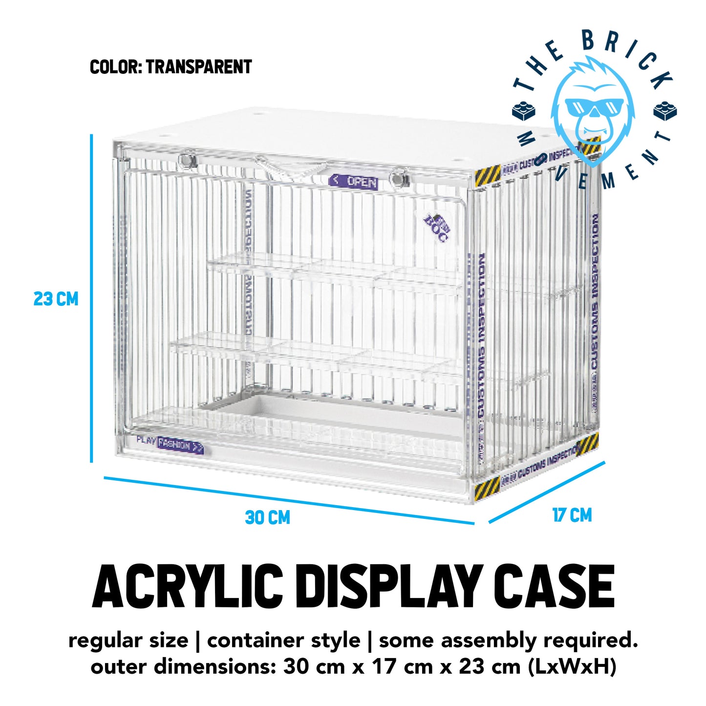 3-Layer/4-Layer Container Style Display Case