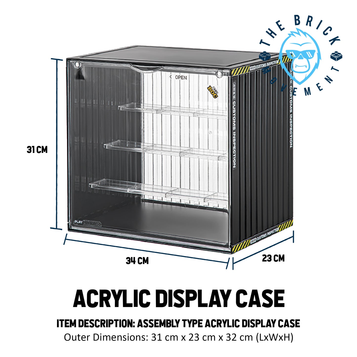 3-Layer/4-Layer Container Style Display Case