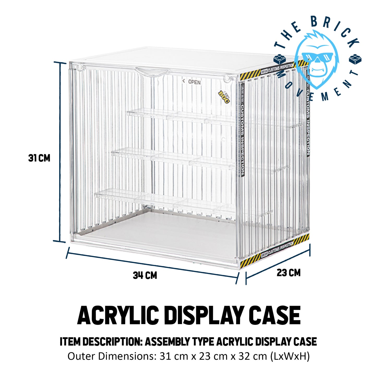 3-Layer/4-Layer Container Style Display Case