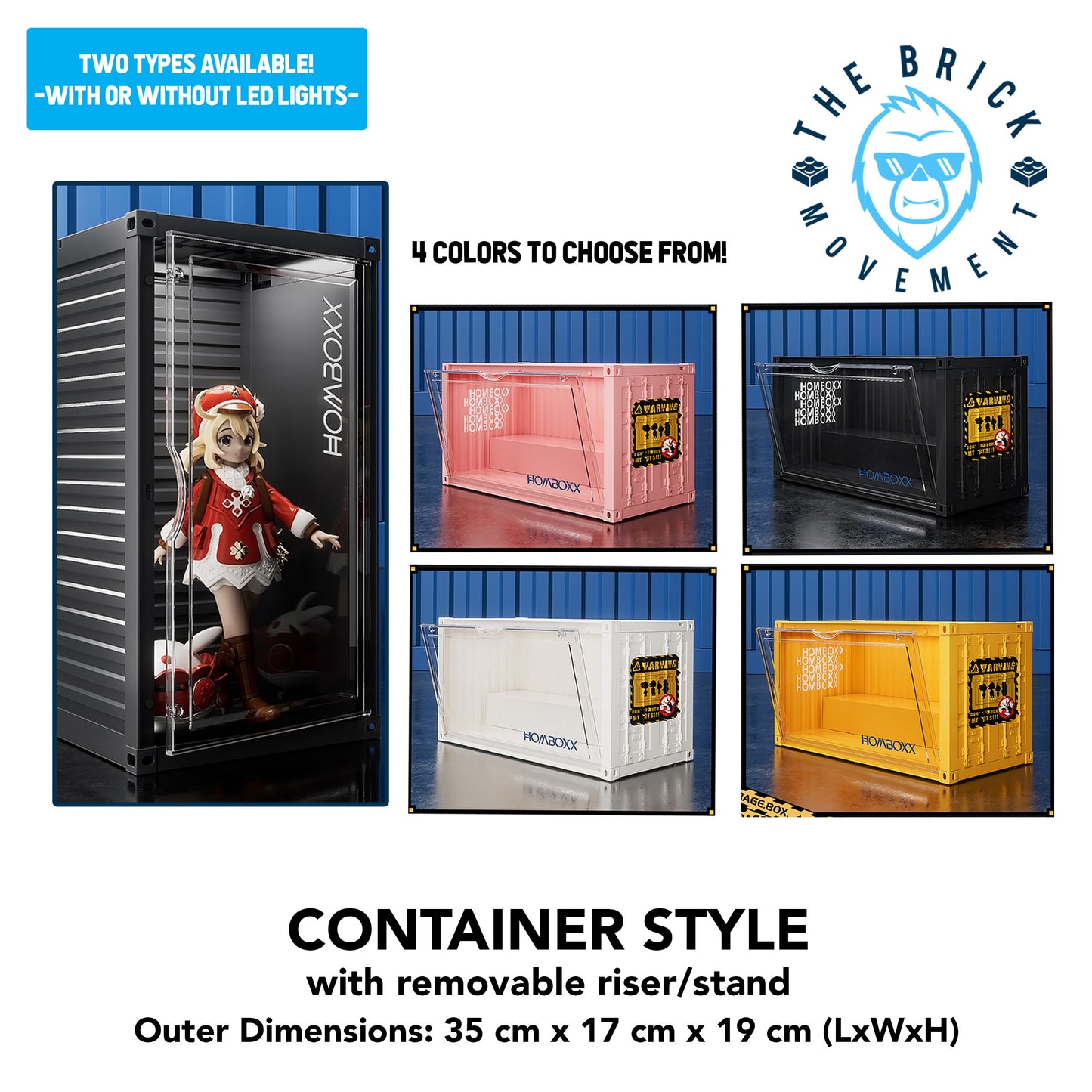 2-Layer Container Style Display Case