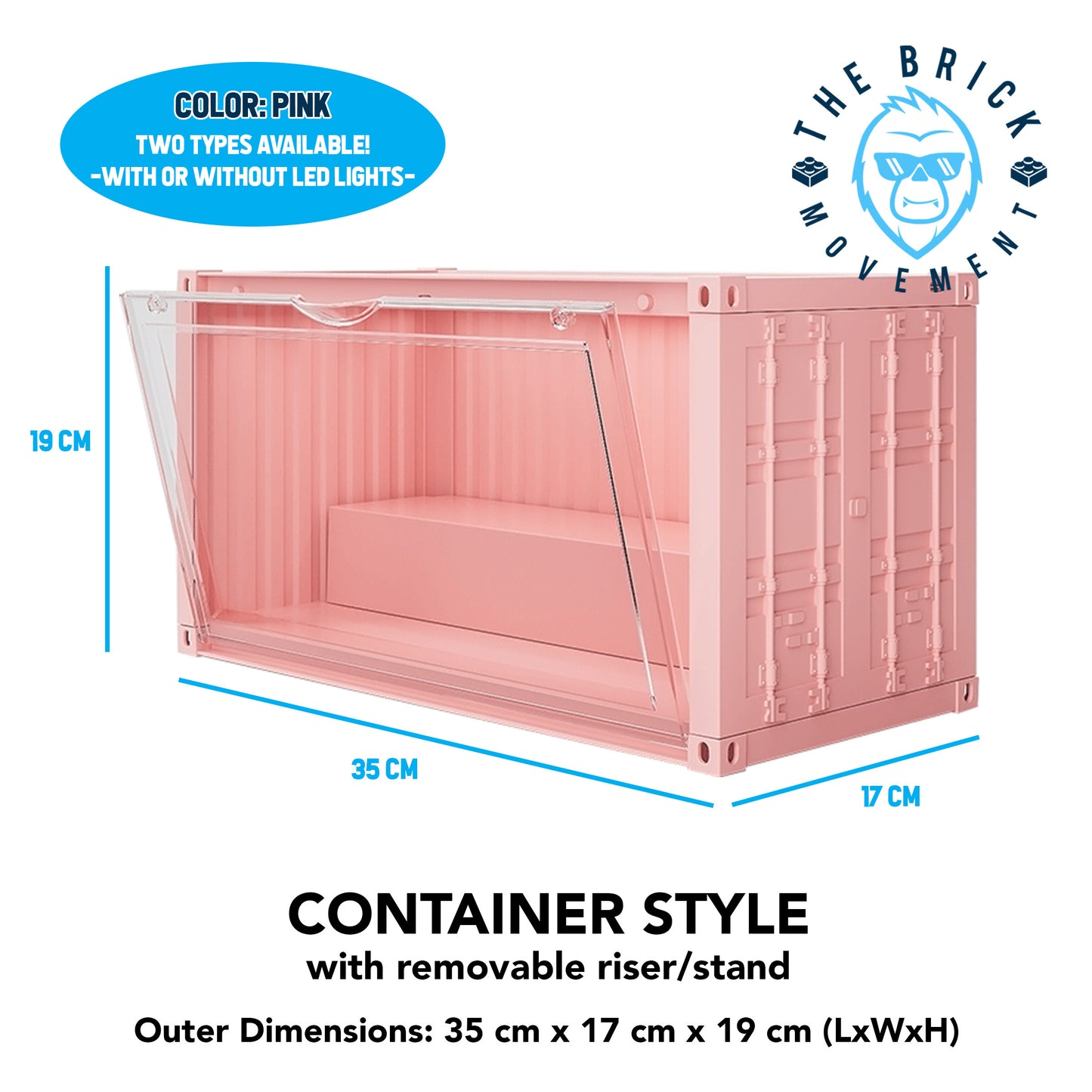 2-Layer Container Style Display Case