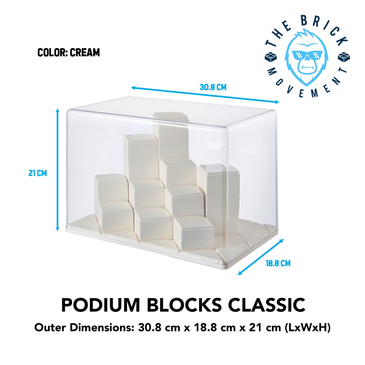 Podium Blocks Classic Style Display Case