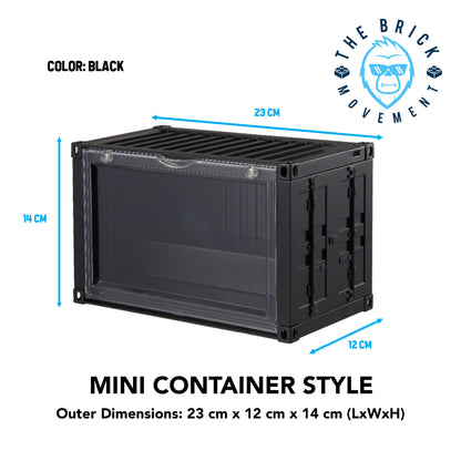 2-Layer Mini Container Style Display Case