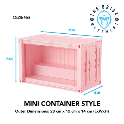 2-Layer Mini Container Style Display Case