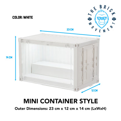 2-Layer Mini Container Style Display Case