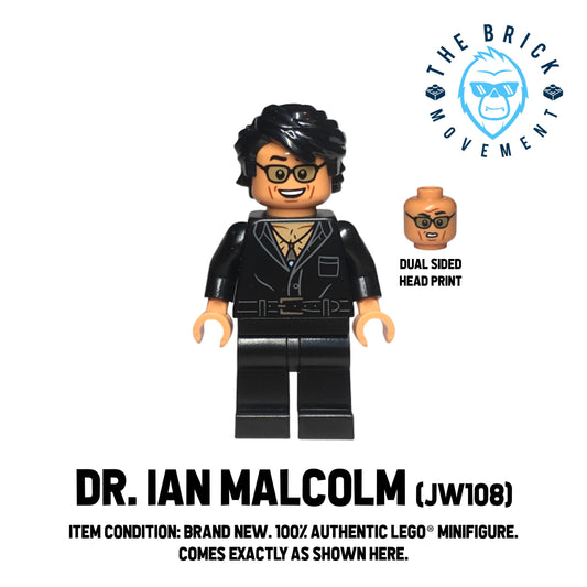 LEGO JURASSIC WORLD Ian Malcolm Minifigure