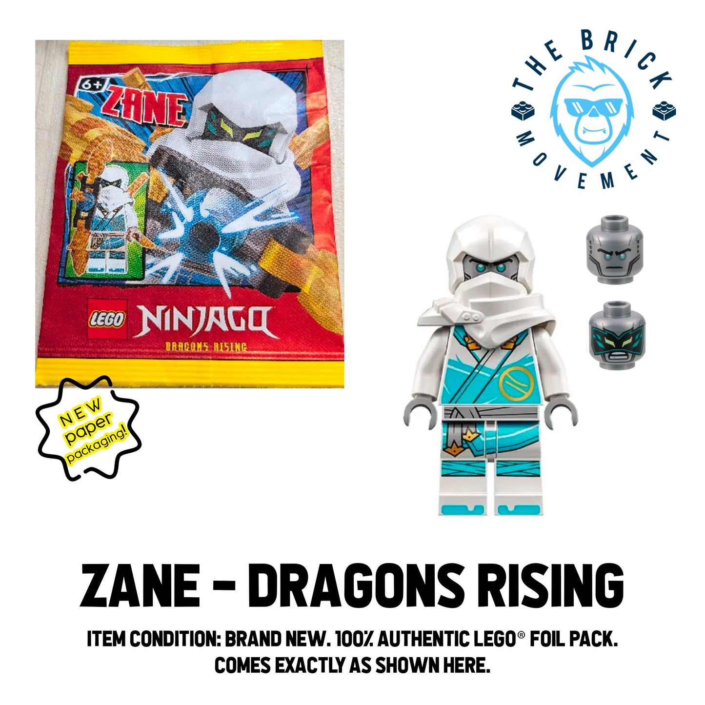 LEGO NINJAGO Zane (Dragons Rising) Foil Pack