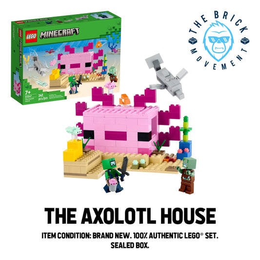 LEGO MINECRAFT 21247 The Axolotl House Set