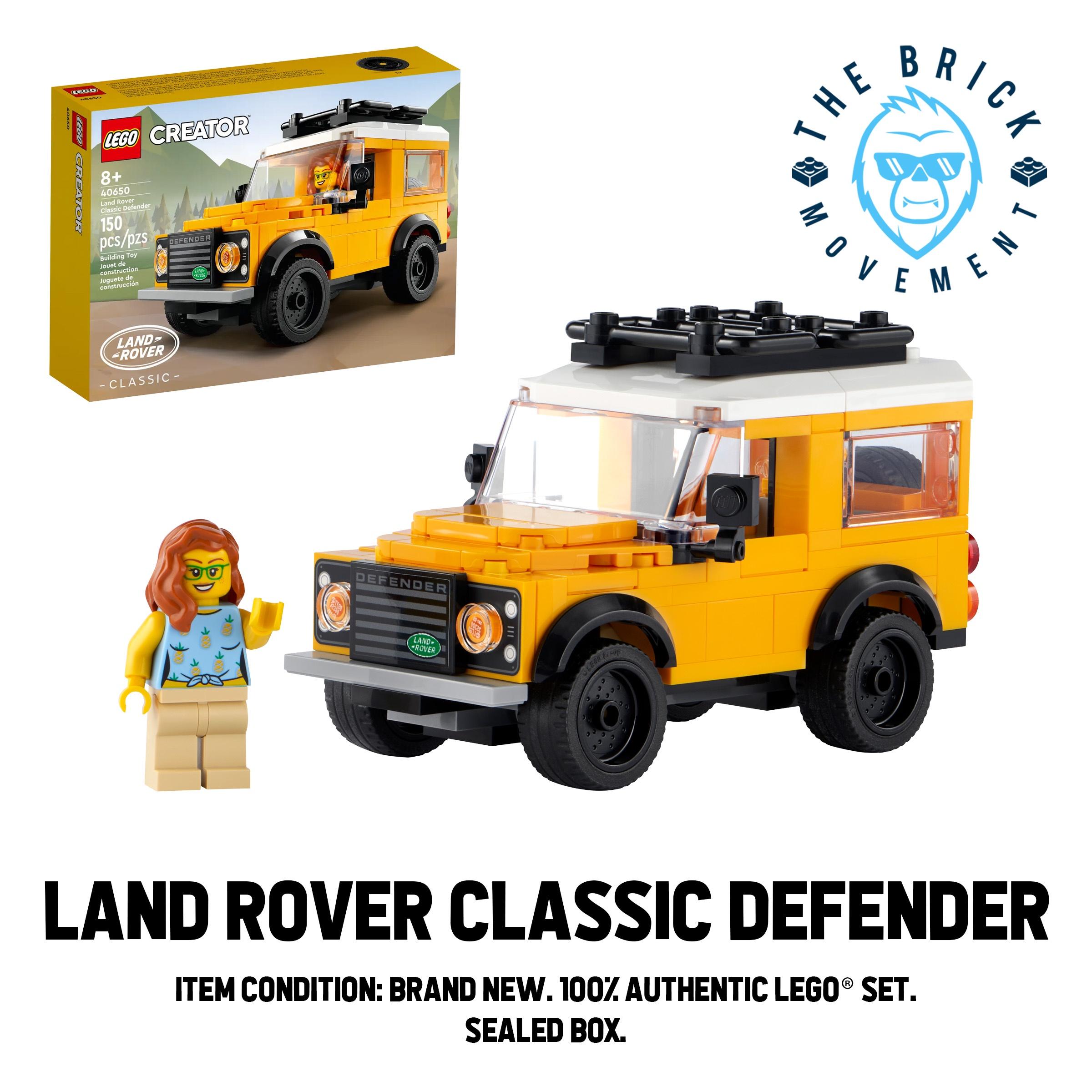 LEGO CREATOR 40650 Land Rover Classic Defender Set – The Brick Movement