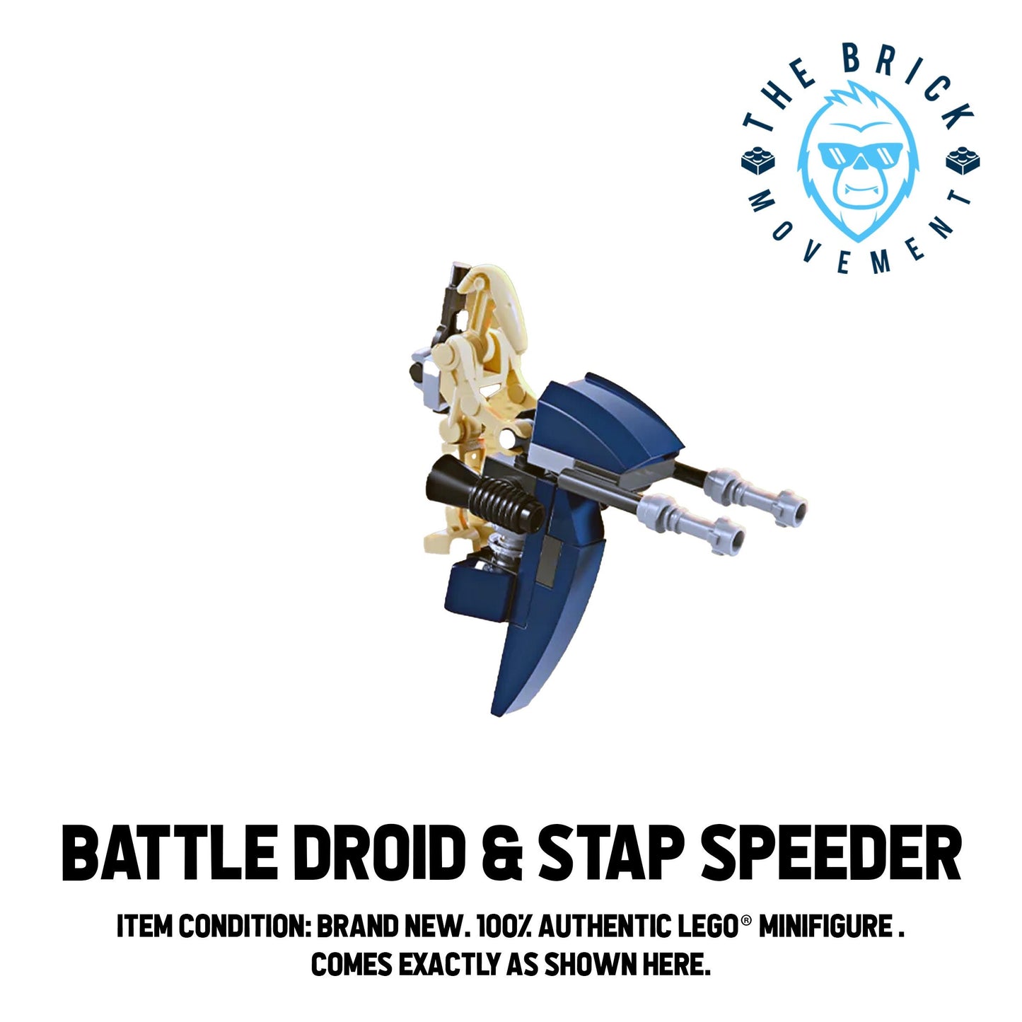 LEGO STAR WARS Battle Droid Minifigure (w/ STAP Speeder)