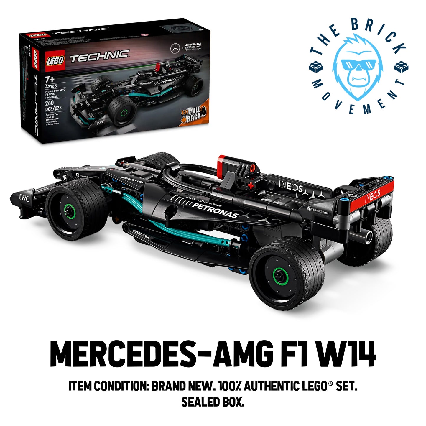 LEGO SPEED CHAMPIONS 42165 Mercedes-AMG F1 W14 E-Performance Pull Back Set