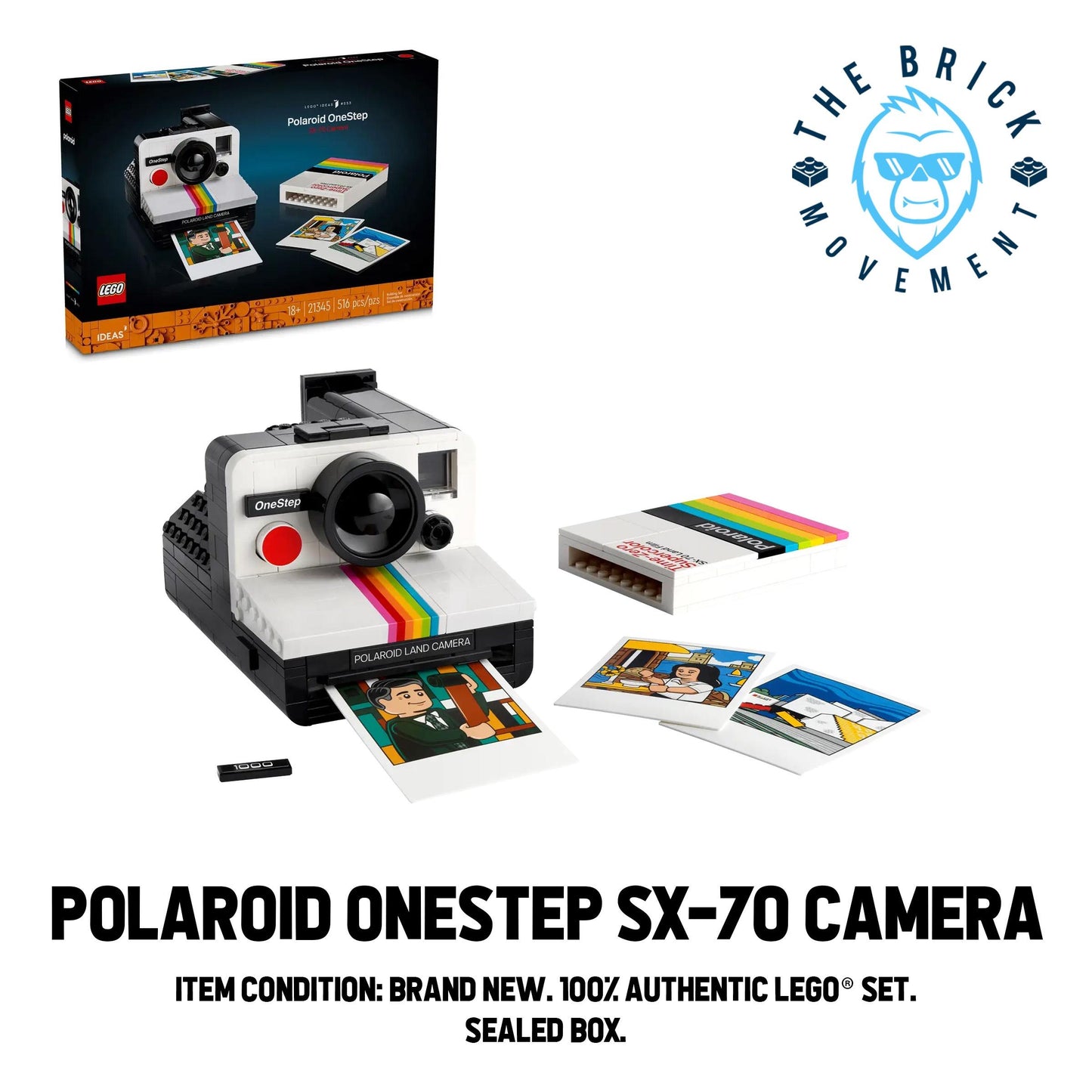 LEGO IDEAS 21345 Polaroid OneStep SX-70 Camera Set